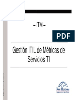 Gestion de Metricas KPIs y CSF de Servicios TI