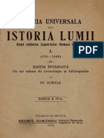 Nicolae Iorga - Istoria Universală Sau Istoria Lumii După Căderea Imperiului Roman de Apus. I. (476-1648)