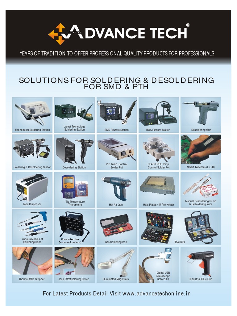 Solutions For Soldering & Desoldering For SMD & PTH | PDF | Soldering ...