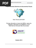 MDFe Nota Tecnica 2015 001
