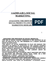 NMIMS-6 (R1) - SOCIAL Marketing.: Analyzing The Diffusion of Social Products and Social Marketing Research