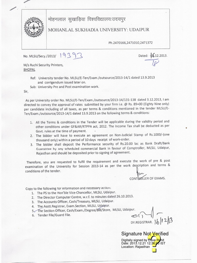 Digital Signature Verification in Rajasthan | PDF