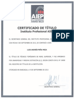 Certificado de Titulo - Andres Peña - Topografo