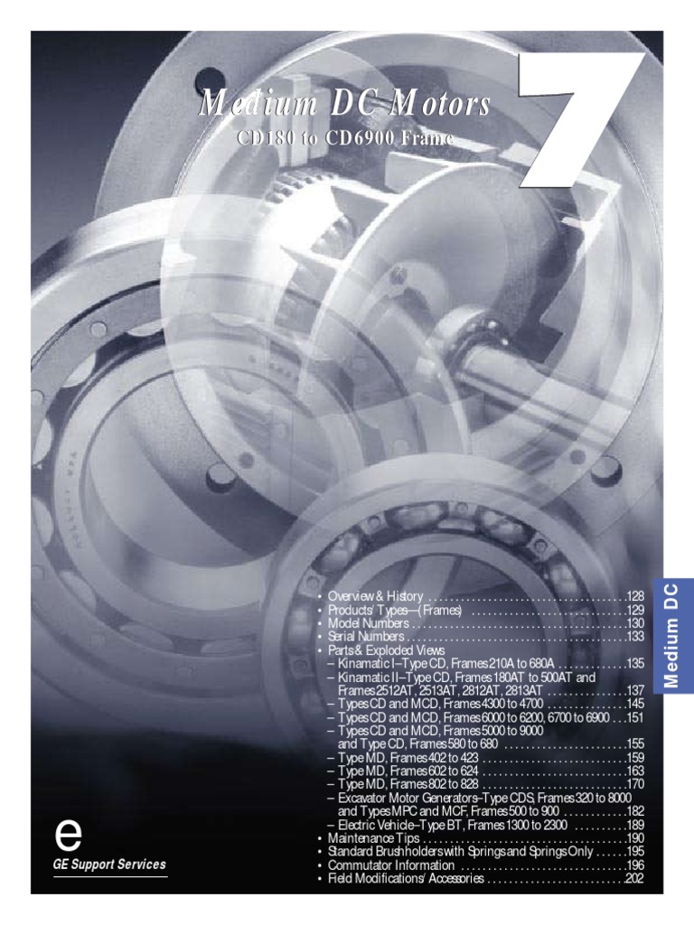 DRIVE 1993～2026 -GLAY complete BEST限定盤 GE Medium DC Motors Overview | PDF | Electric Motor | Bearing