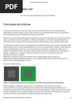 Contraste simultâneo _ um pouco sobre cor