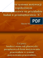 Znaczenie Systemu Motywacji W Współczesnym Przedsiębiorstwie Na