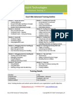 Excel VBA Advanced Training Curriculum