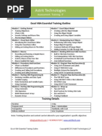 Download Excel VBA Essential Training Curriculum by Anju SN252838422 doc pdf
