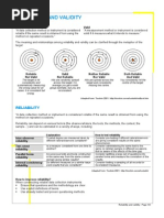 Reliability and Validity