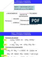 Tema 1 Estructura y Propiedades de Los Polimeros
