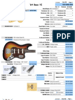 1964 Fender Bass VI Parts List and Wiring Chart