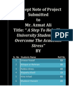 A Step To Overcome The Academic Stress of University Student PDF