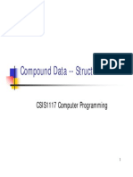 Compound Data - Struct: CSIS1117 Computer Programming