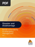 VCOSS Disadvantage and Disaster 2014