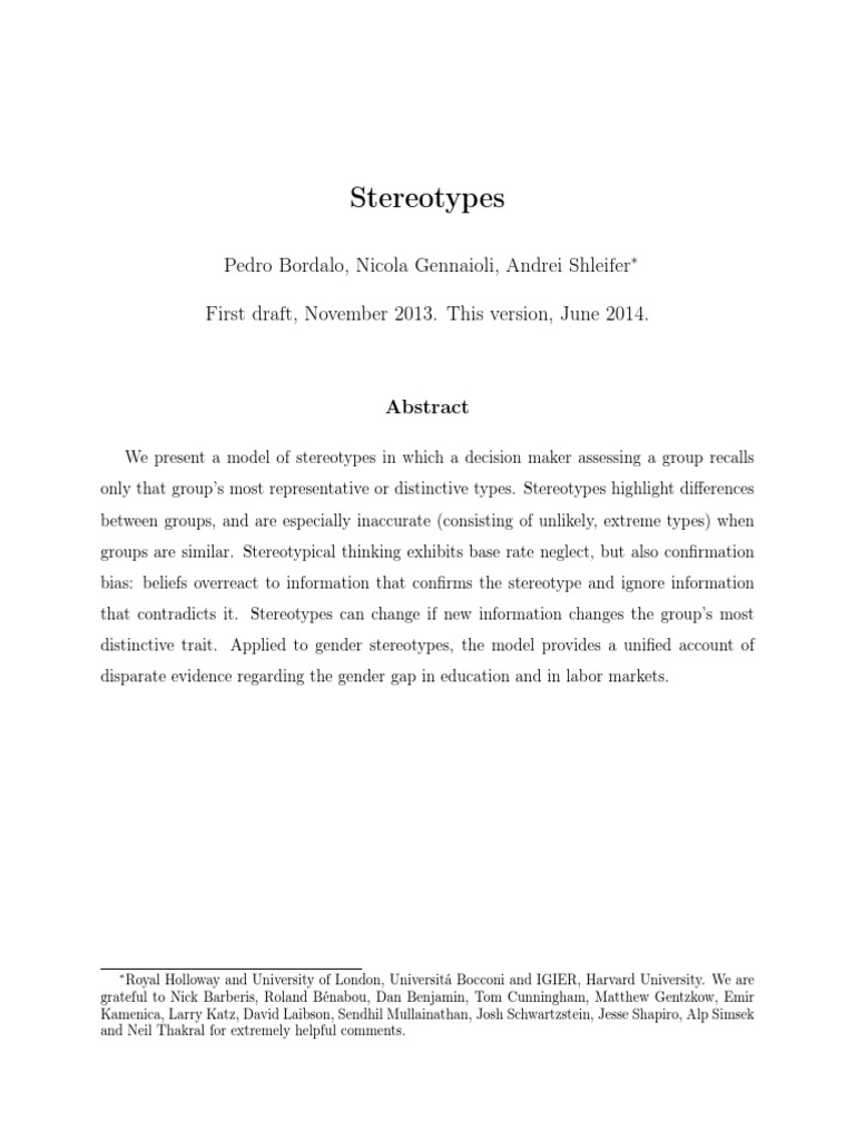 Gender stereotyping definition image