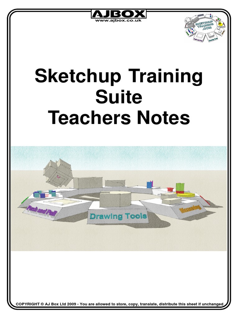 Sketchup Suite - Beginners To Intermediates - Teachers Notes PDF | PDF