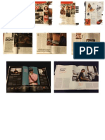 Magazine Examples Contents and Double Page Spreads