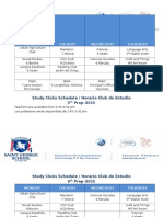 Study Clubs Second Semester