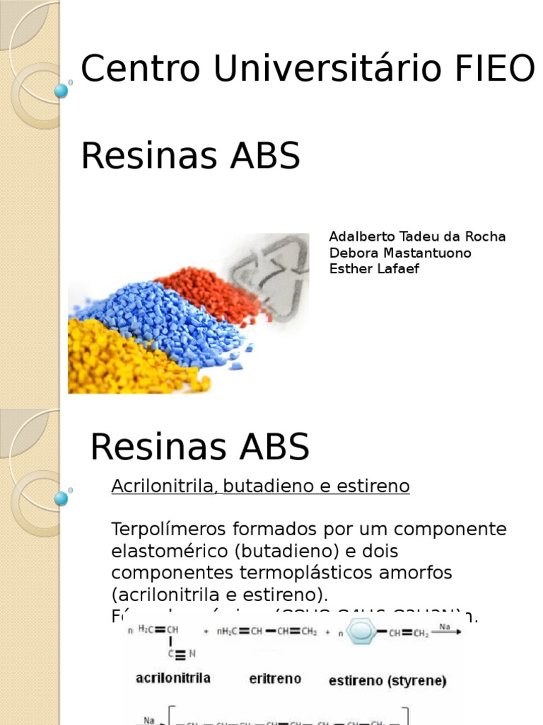 Composição e Obtenção de Resinas ABS | PDF