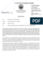 Donaldson Letter - RR Litigation Appeal