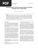 Quality Isosurface Mesh Generation Using An Extended Marching Cubes Lookup Table