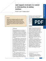 Ground Support Strategies To Control Large Deformations in Minig Excavations