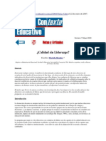 Lectura 3 CALIDAD SIN LIDERAZGO MARIELA ROSALES PDF