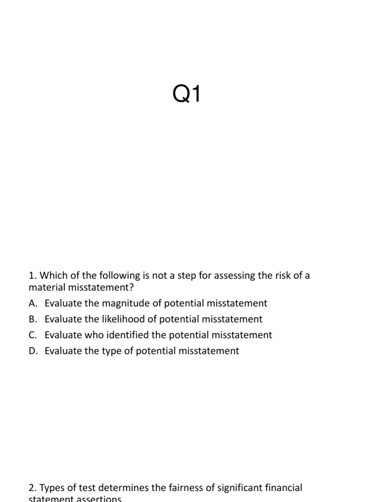 Contoh soal audit pilihan ganda Internal Audit