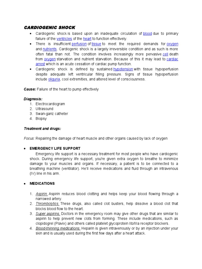 Shock Body Pdf Shock Circulatory Bleeding