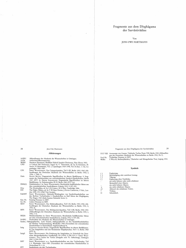 Jens Uwe Hartmann Dirghagama Fragments