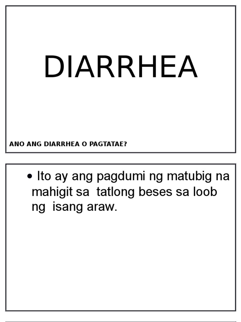 DIARRHEA - IEC New | PDF