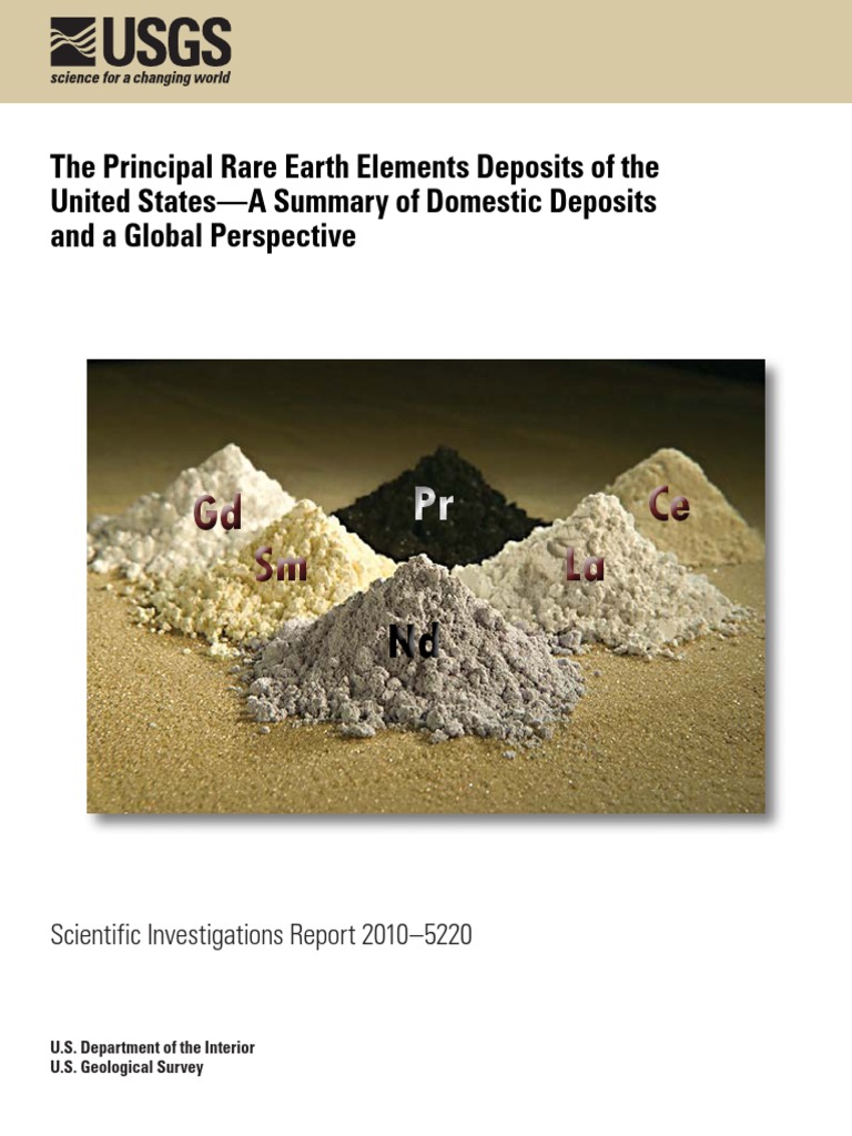 The Principal Rare Earth Elements Deposits SIR10-5220 | Rare Earth ...