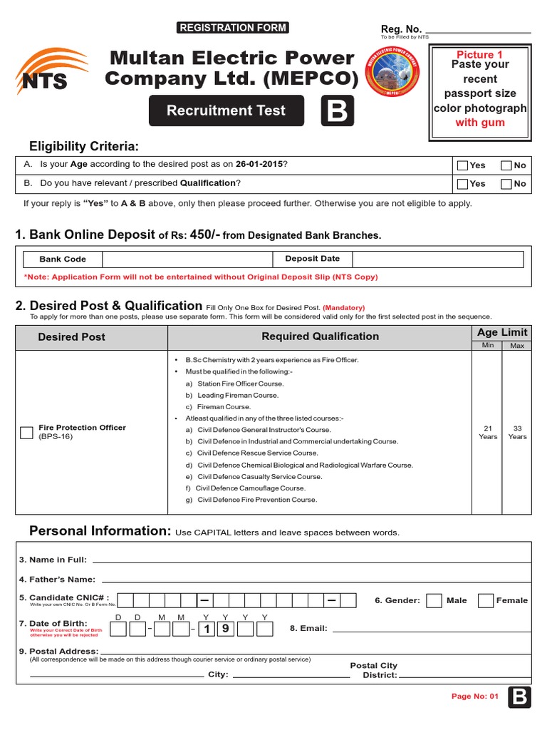 MEPCO Fire Officer Recruitment | PDF | Civil Defense | Government