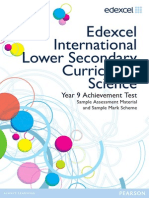 International Lower Secondary Curriculum SAM Science Booklet 2012