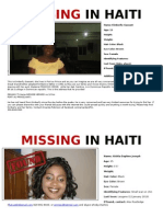 Haiti Missing Persons Slideshow