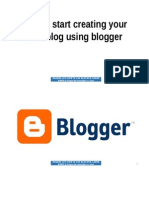 How To Start Creating Your Own Blog Using Blogger