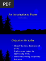 An Introduction To Poetry