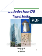 CCI Standard Server CPU Thermal Solution: Prepared by CCI PDD Rev: A04 Date: March. 21. 2014