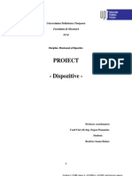 Proiect Dispozitive