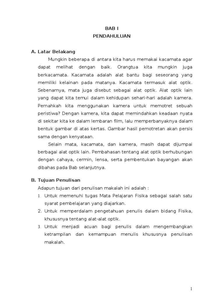 Makalah Tentang Alat Optik