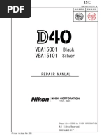 Nikon d40 Repair Manual