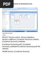 Baze de Date Exemple Interogari SQL