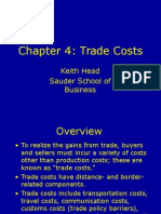 Chapter 4: Trade Costs: Keith Head Sauder School of Business