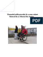 Manual de Utilizare Al Scaunului Rulant Mistral PDF