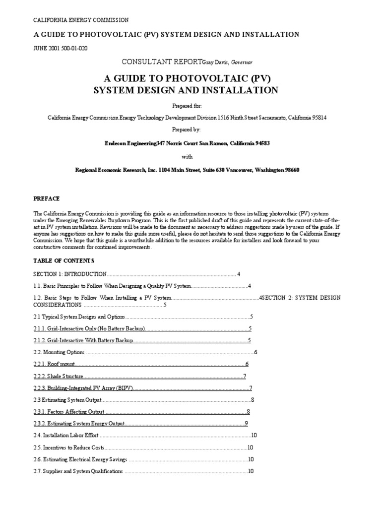 A Guide To Solar PV Systems | PDF | Photovoltaic System | Photovoltaics