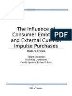 The Influence of Consumer Emotions and External Cues On Impulse Purchases