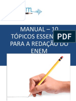 eBook Manual – 10 Tópicos Essenciais Para a Redação Do Enem