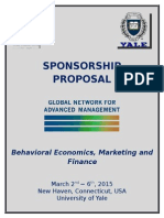 Behavioral Economics Seminar Sponsorship Proposal