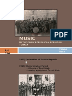 Music in Early Republican Period in Turkey