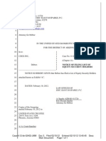 CDEX BK Filing List of Equity Security Holders